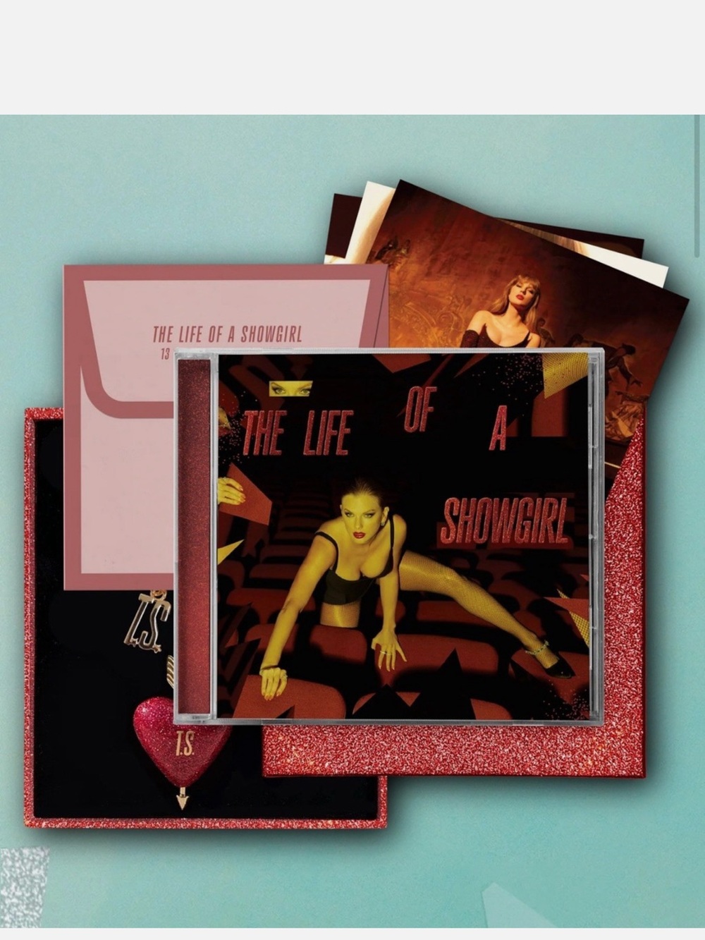 Taylor Swift The Life of a Showgirl Deluxe Box Set w/keychain